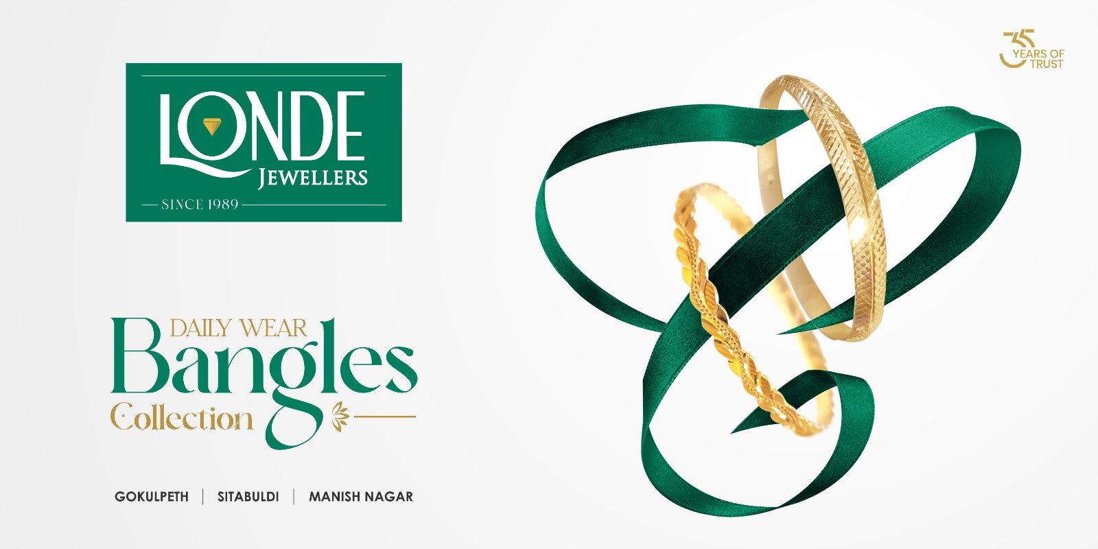 Daily Wear Gold Bangles Collection at Londe Jewellers Gold & Diamonds Nagpur