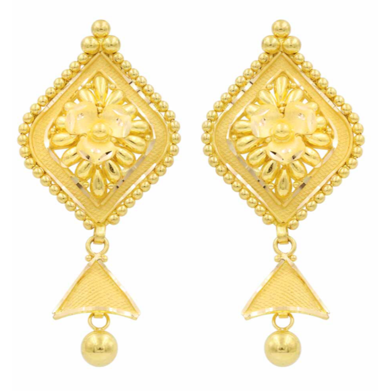 Captivating 22k gold earrings