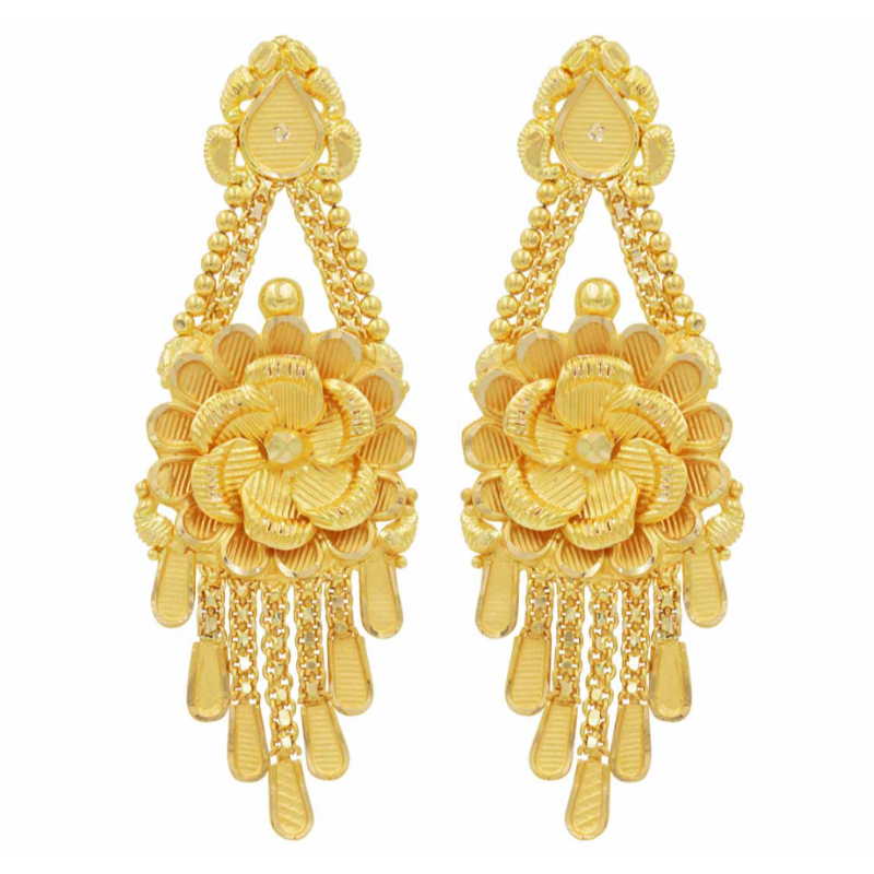 Aesthetic 22k gold earrings