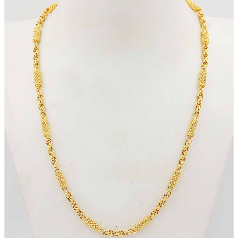 Sparkling 22k gold chain