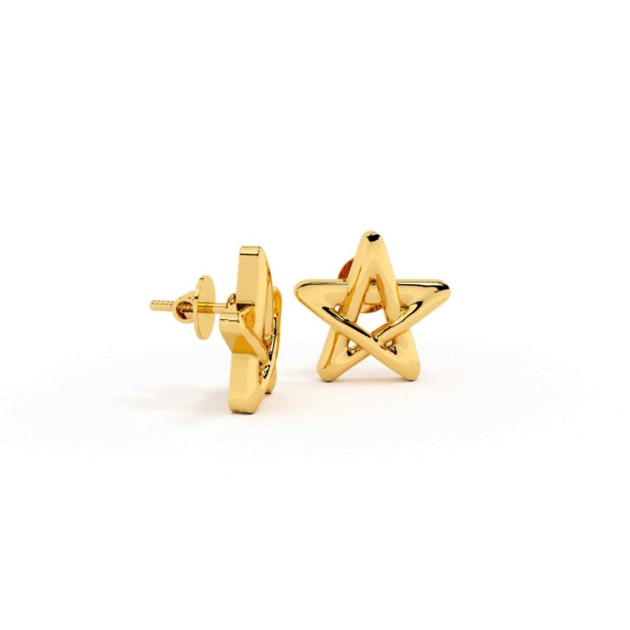 Beautiful Yellow gold earrings