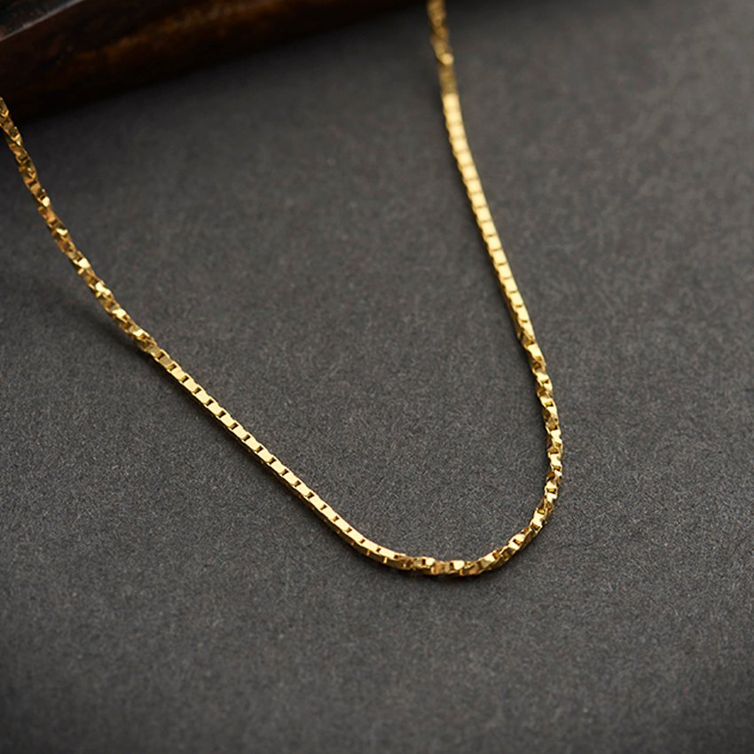 Twisted Square Gold Chain