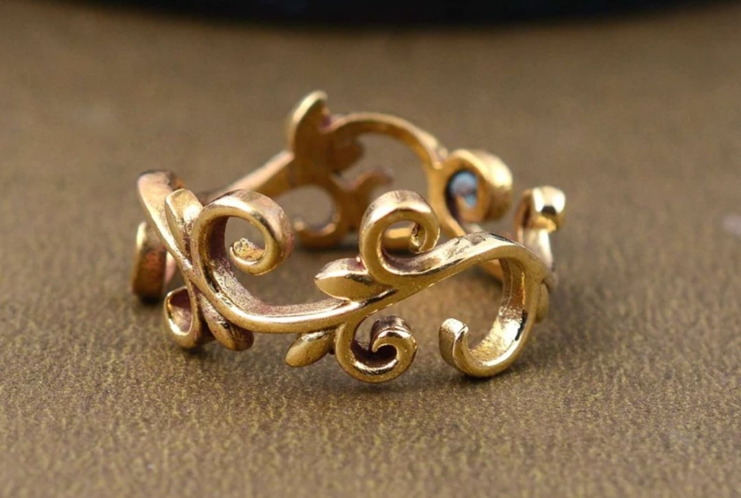 Casting Band Gold Finger Ring 