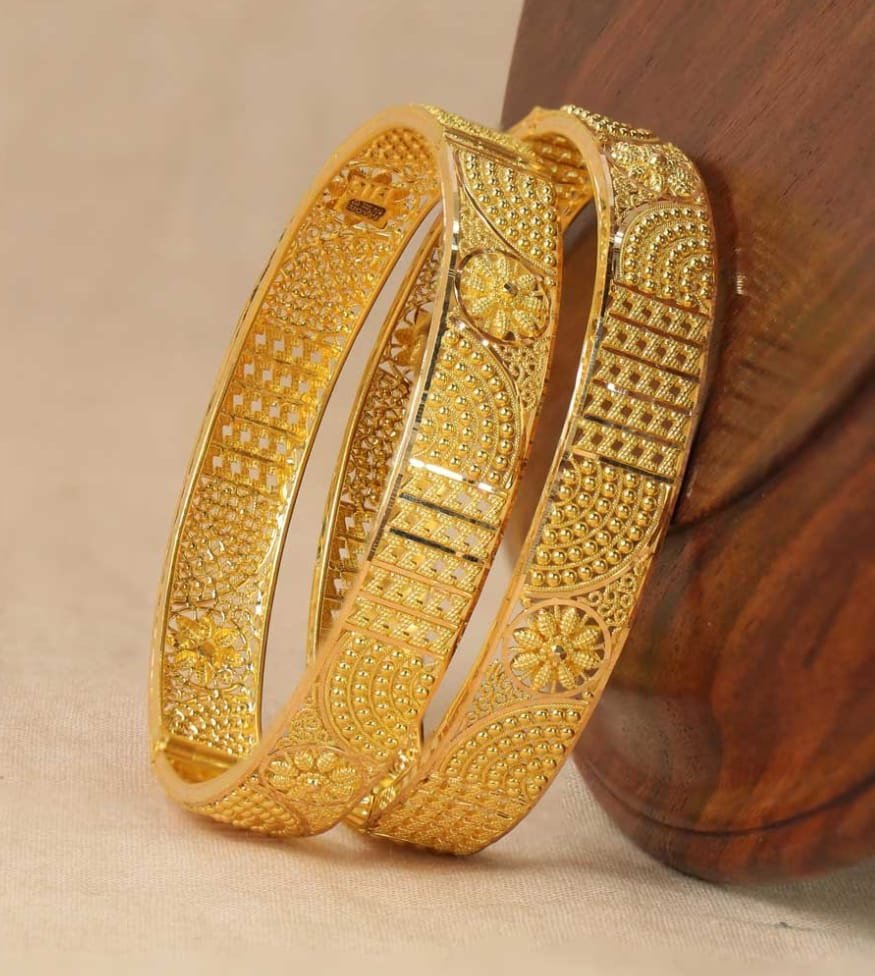 Bombay Patttern Gold Bangels