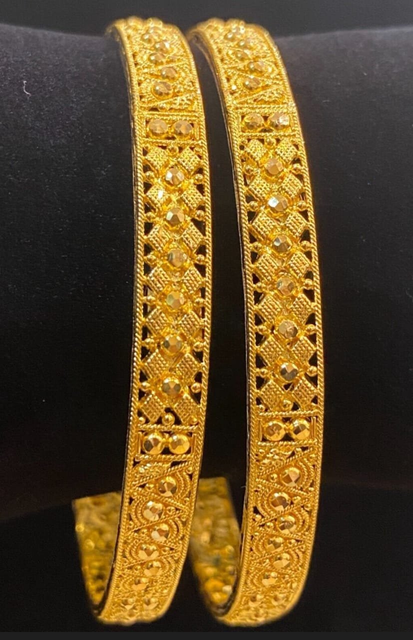 Bombay Patttern Gold Bangels