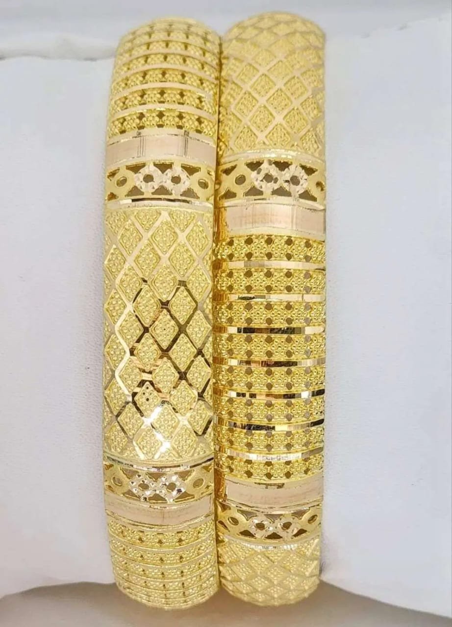 Bombay Patttern Gold Bangels