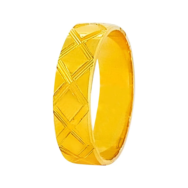 Designer Anniversary 22kt Yellow Gold Eternity Band for Men