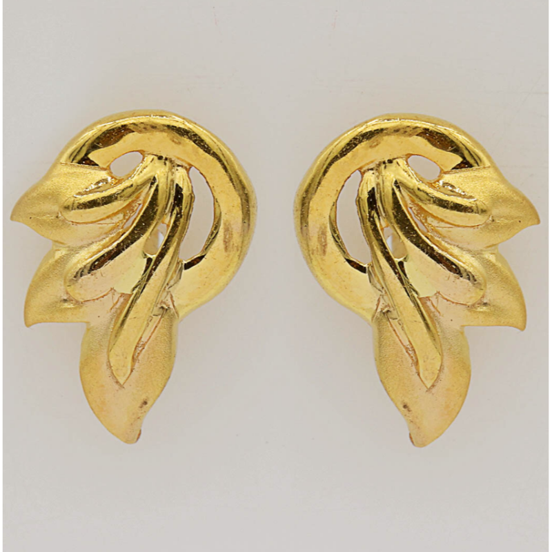 Elegant 22k gold earrings