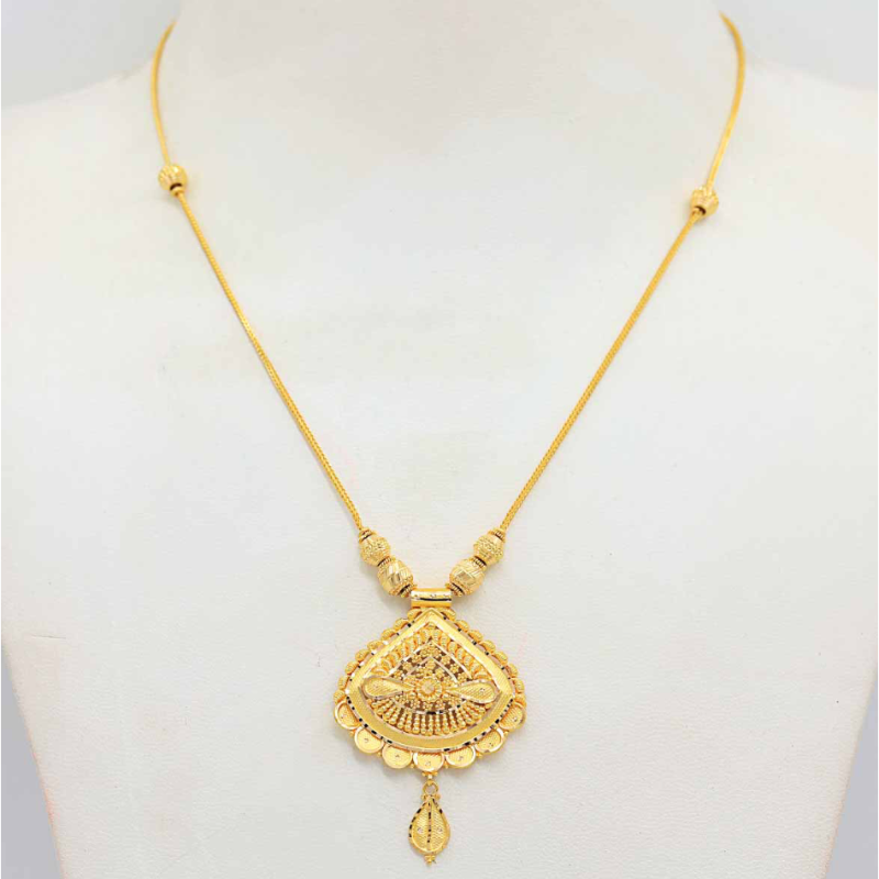 Sparkling 22k gold necklace