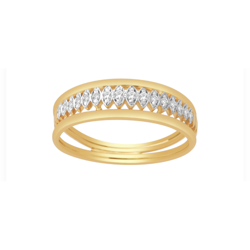 Aesthetic diamond ring