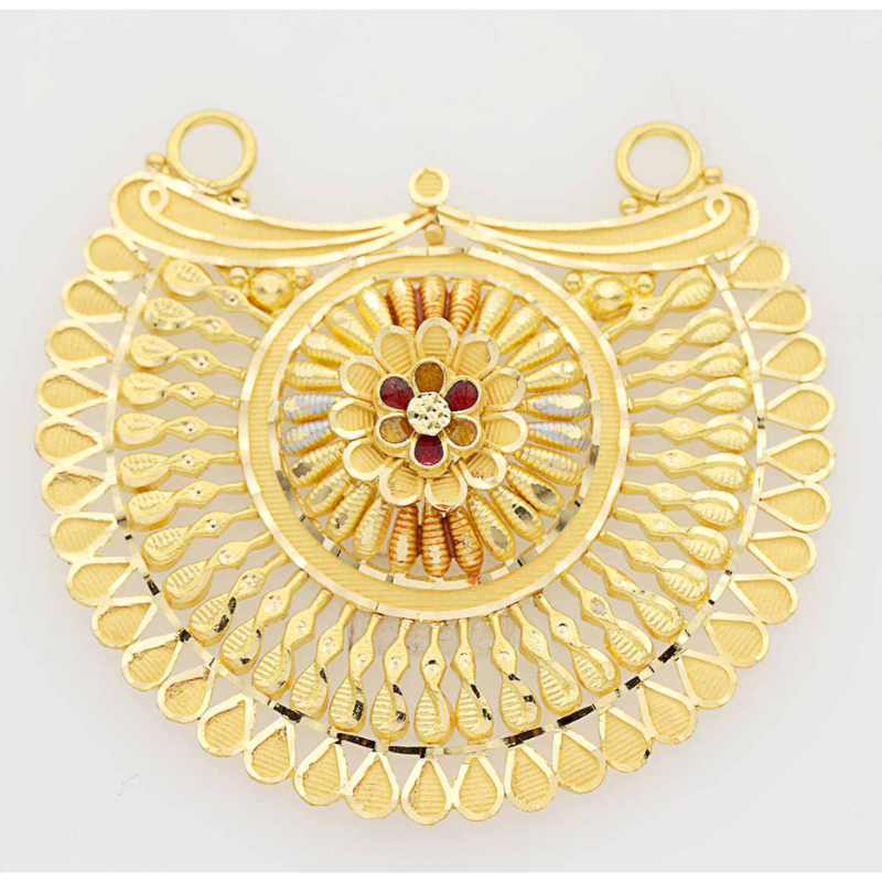 Dazzling 22k gold pendant