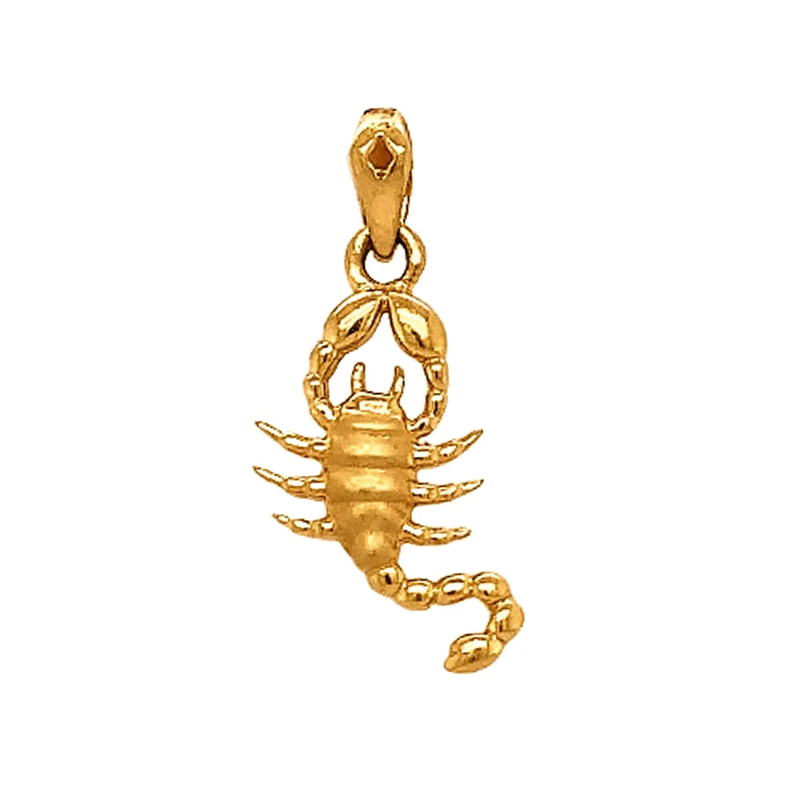 Elegant Scorpio 22kt Yellow Gold Pendant