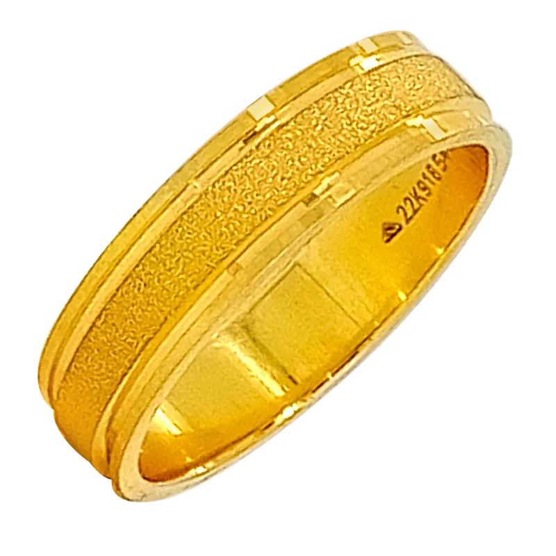 Designer Special Days Yellow Gold 22kt Eternity Band for Men