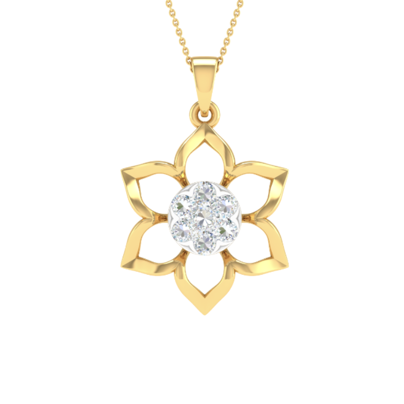 Classy diamond pendant