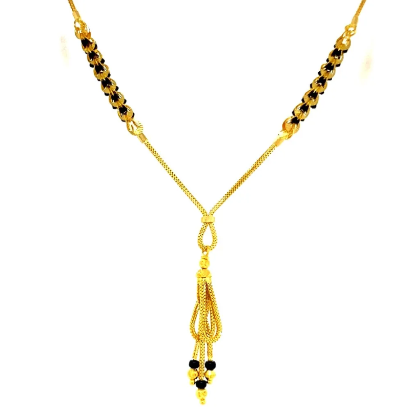 Classic Design Daily Wear Yellow Gold 22kt Mangalsutra