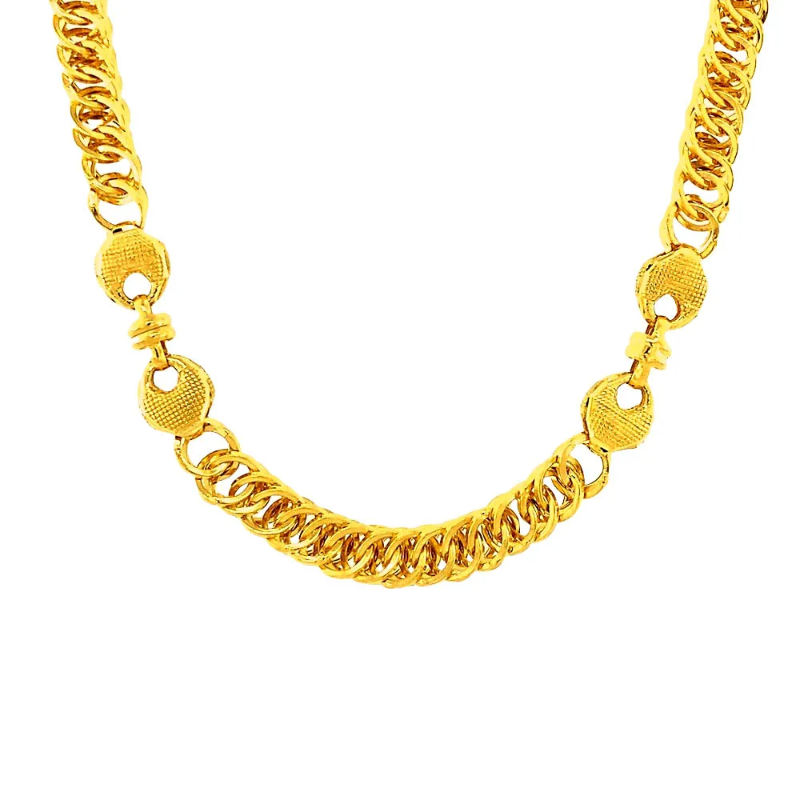 Traditional Yellow Gold 22kt Curb Chain