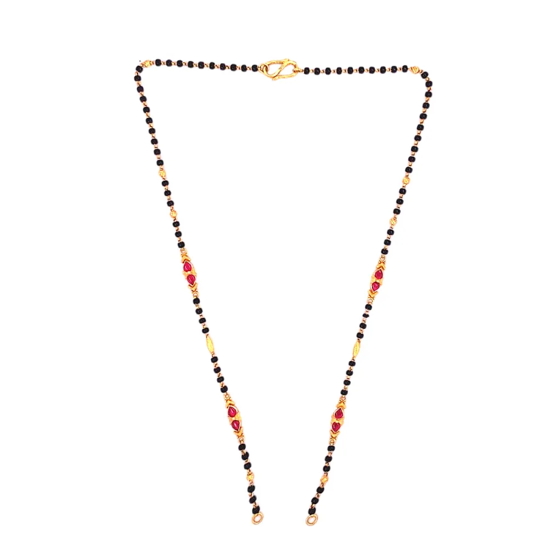Traditional Yellow Gold 22kt Mangalsutra Chain