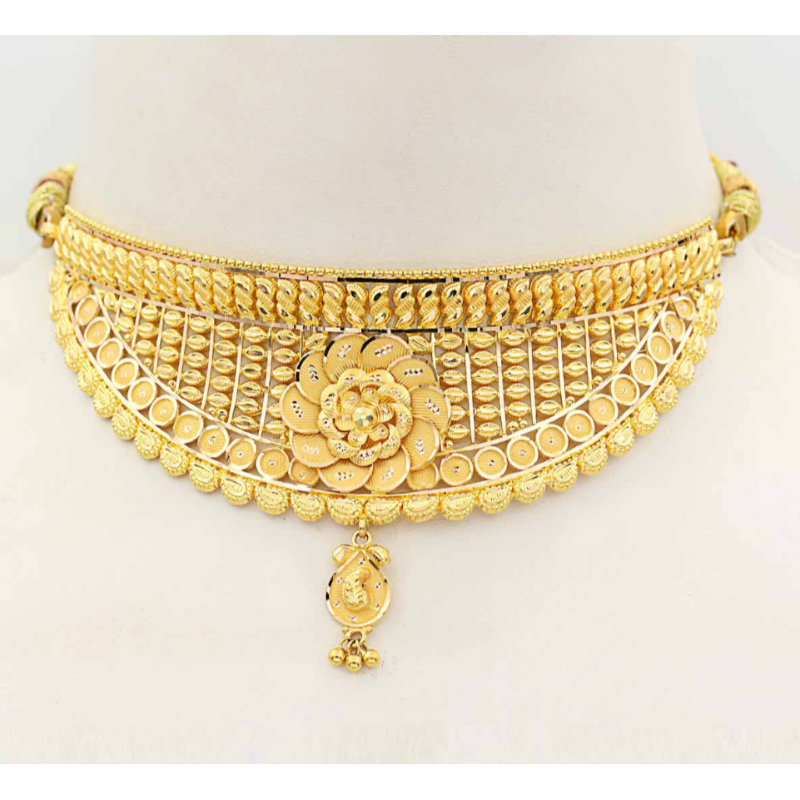 Opulent 22k gold necklace