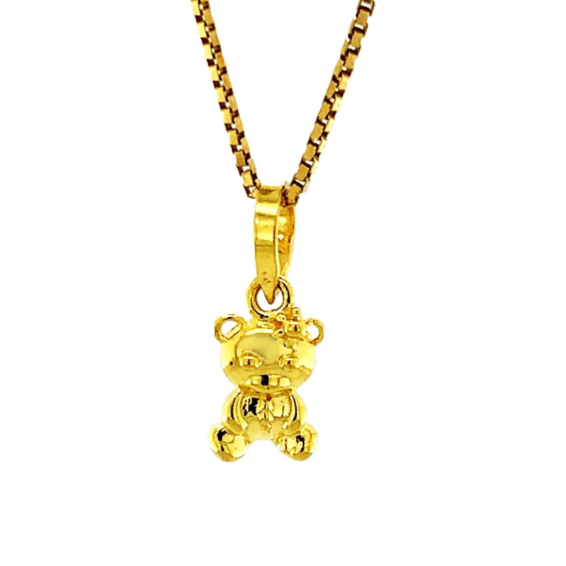 Pretty Treddy Bear Yellow Gold 22kt Pendant