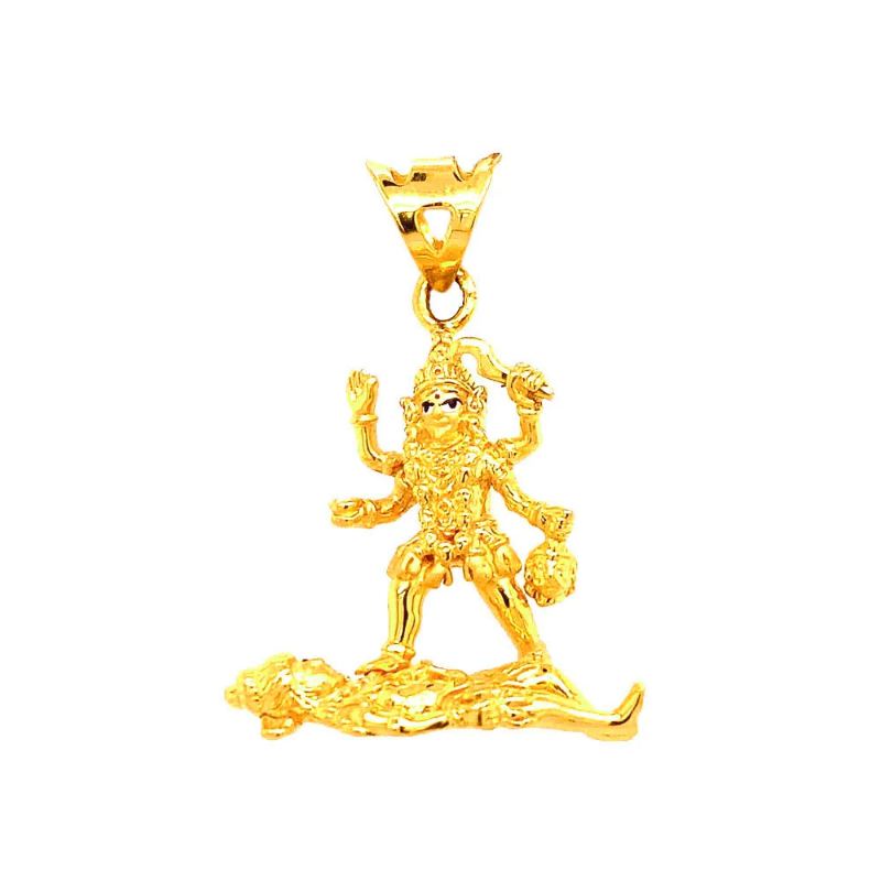 Religious Goddess kali Maa 22kt Yellow Gold Pendant